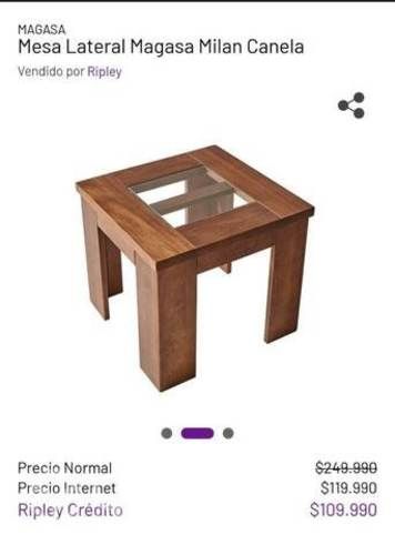 Mesa lateral magasa milan canela