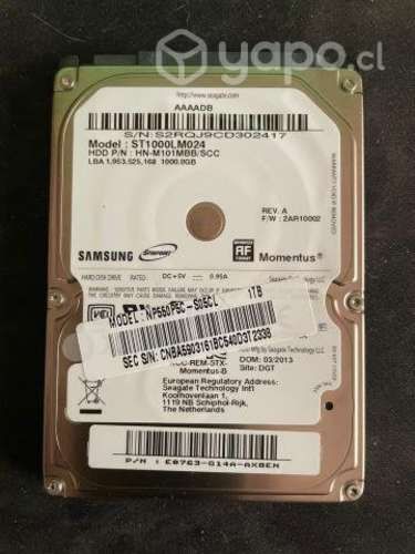 Disco duro de 1TB para notebook