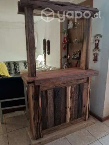 Bar Rustico Madera Roble