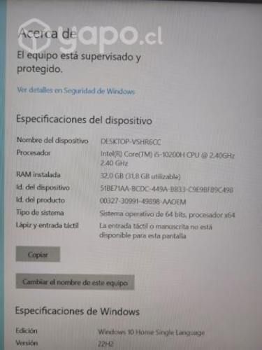 Notebook DELL G15 5510