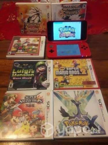 Consola nintendo 2ds con 7 juegos