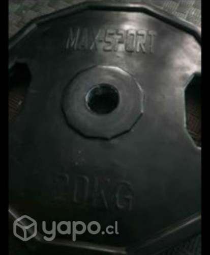 Pesas gimnasio alto trafico