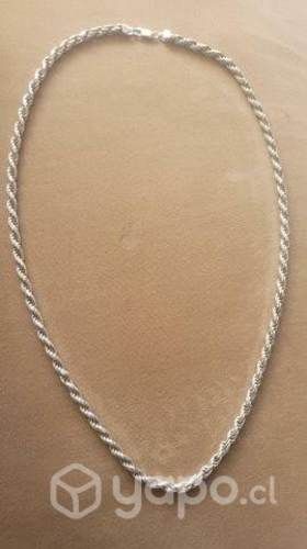 Cadena de plata de hombre