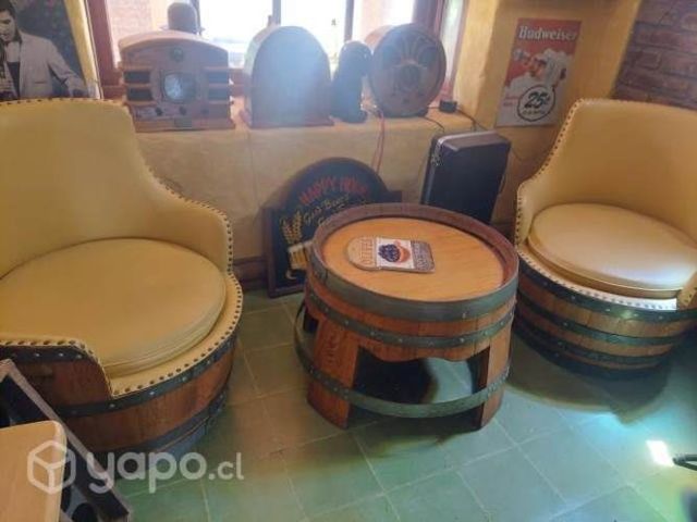 Muebes barricas de vino