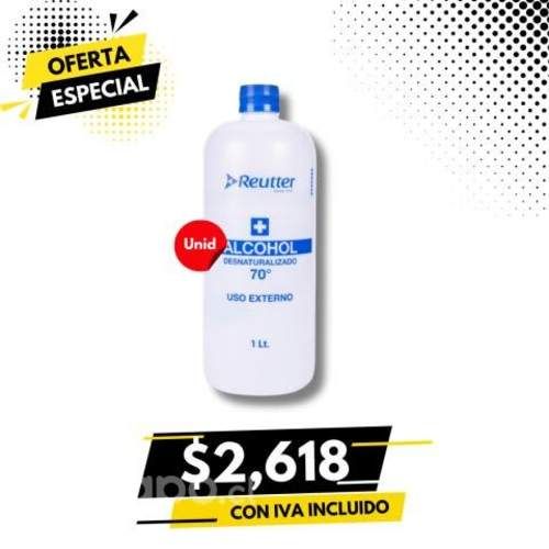 Alcohol Etilico Desnat. 70 1 Litro REUTER