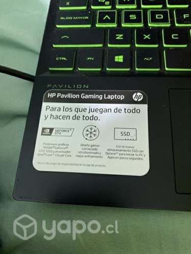 Portátil Hp Pavilion para gaming 15-dk0015la