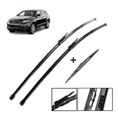 Set Plumillas x3 Limpiaparabrisas Audi Q7 4L 2006-