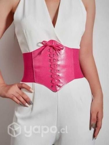Cinturón corsé rosado talla estándar