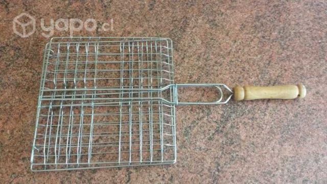 Parrilla doble para asar pescado