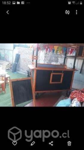 Carrito de comida rápida ideal para lugar turístic