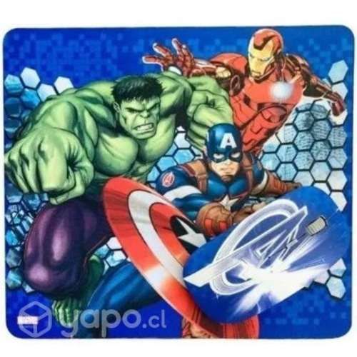 Kit mouse inalambrico y pad mouse avengers