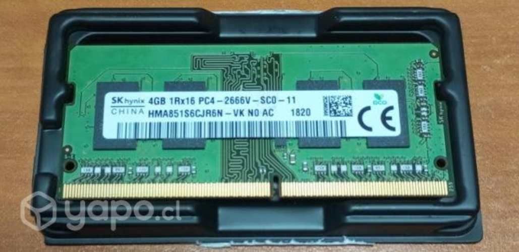 Memoria RAM SO-DIMM DDR4 4 Gb notebook