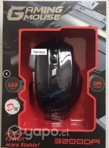 Mouse gamer ILUMINADO LED 6 BOTONES