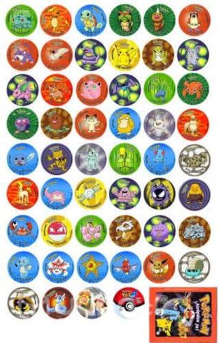 30 tazos Pokémon mas1 sobre 7000