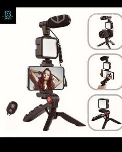 Kit de Grabación con Luz Led Micrófono - Trípode