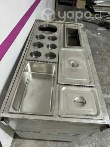 Carro de comidas acero inoxidable