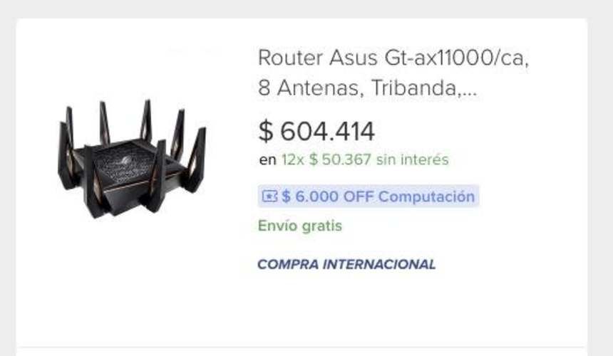 Router gamer asusx11000 (lo mejor de lo mejor)