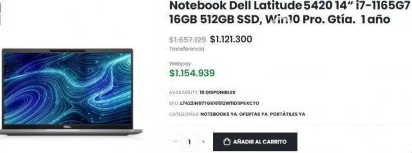 Notebook alta gama Dell i7 32 RAM