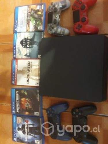 Ps4 + controles +juegos