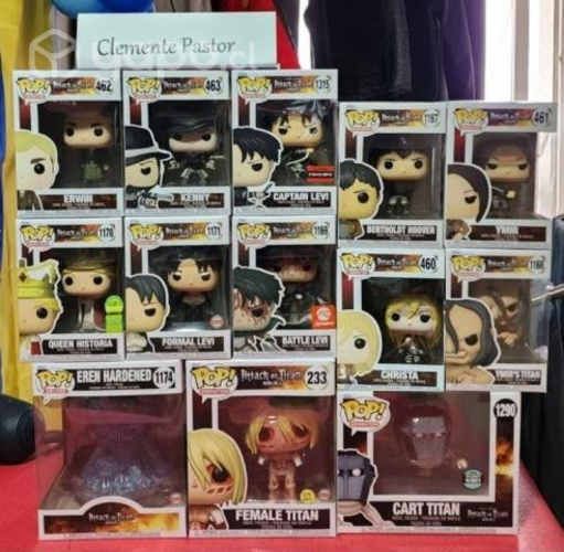 Lote de funkos attack on titan - snk
