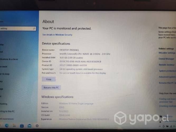 Notebook Lenovo G40 30