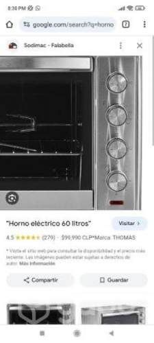Horno amplio Thomas