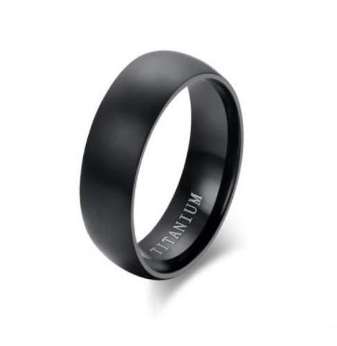 Anillo Titanio Anillos Juveniles Black Space Acero