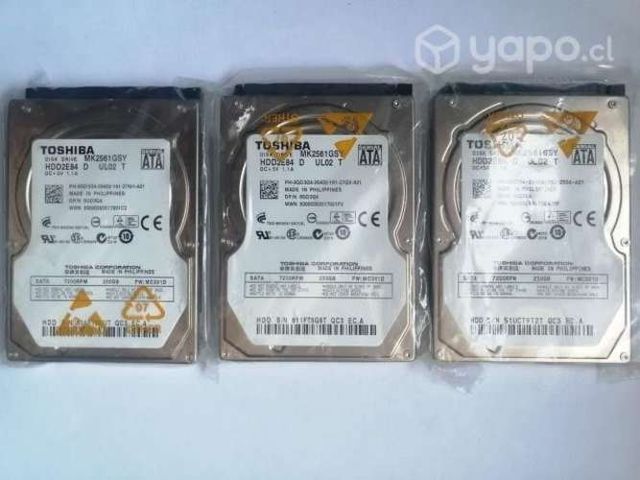 Disco duro notebook 250GB (nuevo)