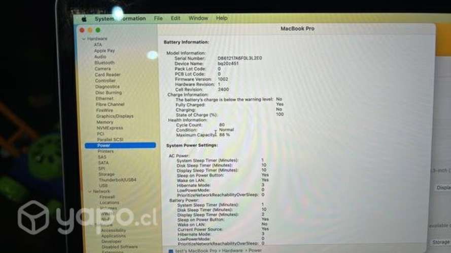 MacBook Pro M1 13 pulgadas 256 GB SSD 8GB RAM