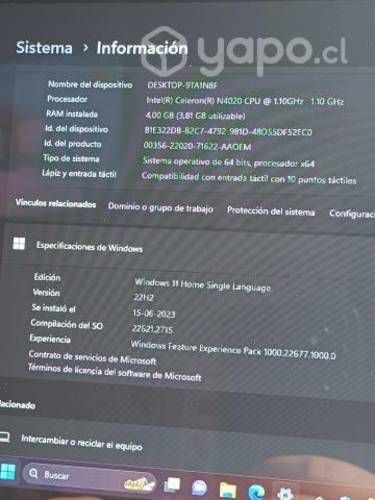 IdeaPad 2 en 1 (puede quedar como tablet)