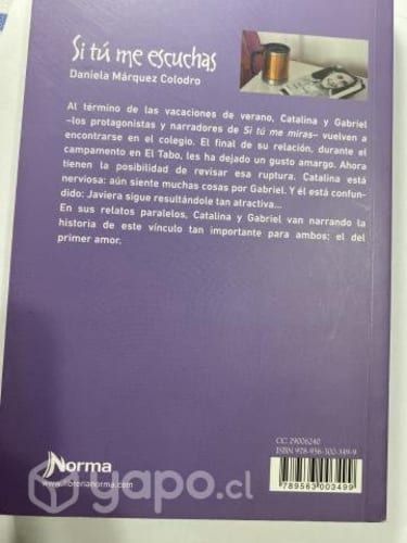 Libro Si Tú Me Escuchas, Daniela Márquez ORIGINAL