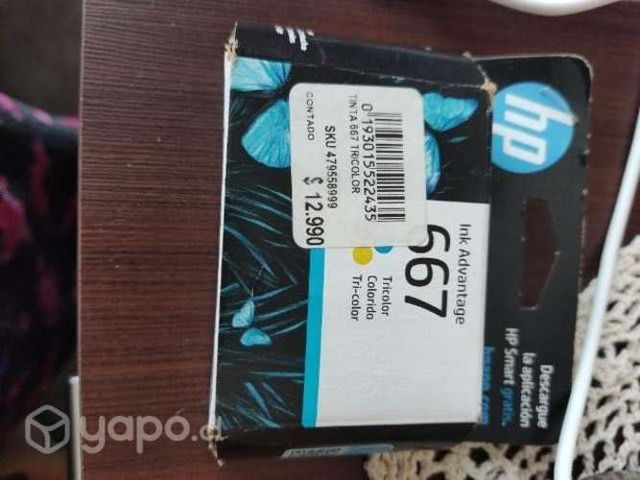 Tinta impresora original HP 667