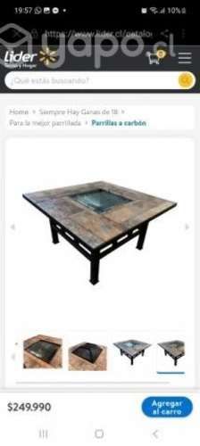 Mesa de centro parrilla