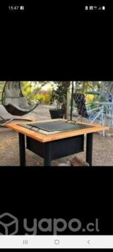 Mesa de centro parrilla
