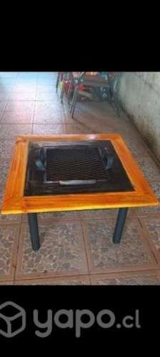 Mesa de centro parrilla