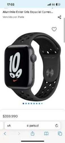 Apple wacht SE segunda G Nike caja cargador