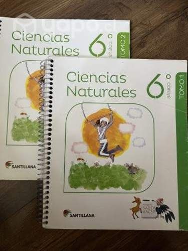 Libros ciencias naturales de 6 básico Santillana