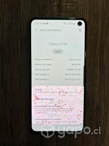 Galaxy S10e en perfecto estado