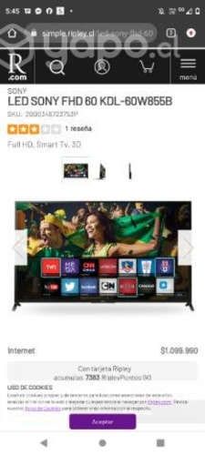 Led sony bravia 60 pulgadas
