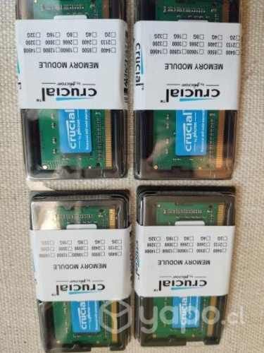 Memoria Ram Crucial 8 gb 3200 mhz ddr4 so dimm