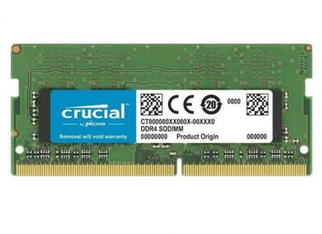 Memoria Ram Crucial 8 gb 3200 mhz ddr4 so dimm