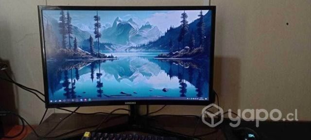 Pc gamer ryzen 5 2400g + monitor 144hz curvo, 16gb