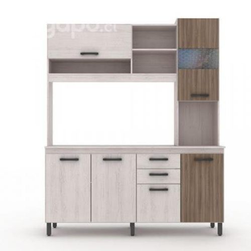 Mueble De Cocina Casa Ideal/ 6 Puertas / 2 Cajones