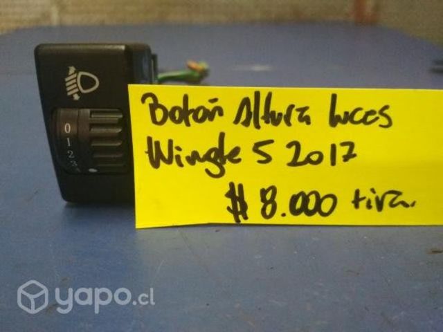 Boton altura luces wingle5 2017