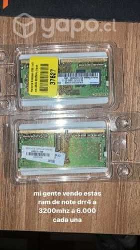 Memorias ram DRR4 4gb 3200mhz