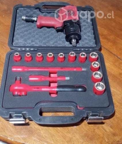 Juego de dados con aislación de 1000 V y neumática