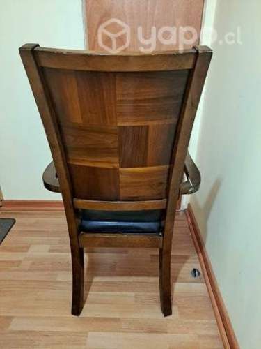 SITIAL de cuero con madera