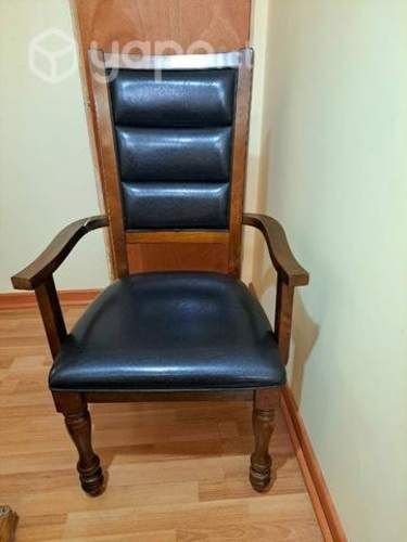 SITIAL de cuero con madera