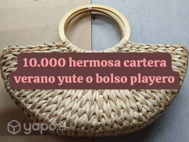Cartera verano yute o bolso playero