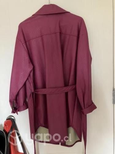 Ecocuero rosado chaqueta